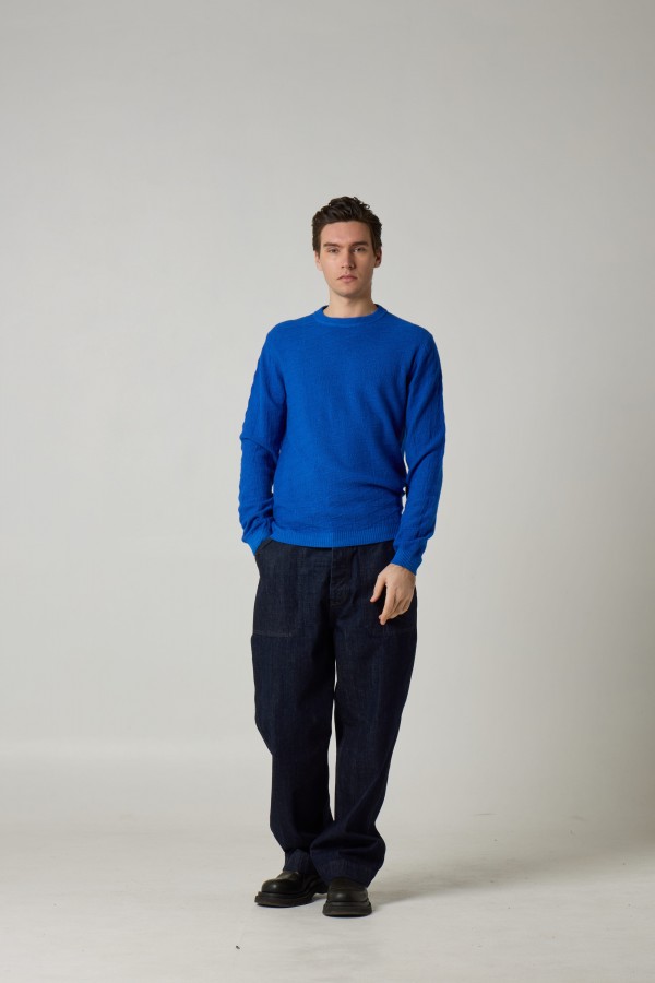 paricollo vintage punto links in cashmere e  Extrafine merino , fin 12