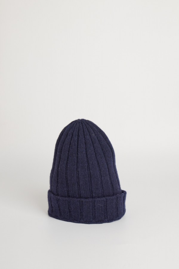 Beanie, maglia perla, 100% cashmere, tinto filo