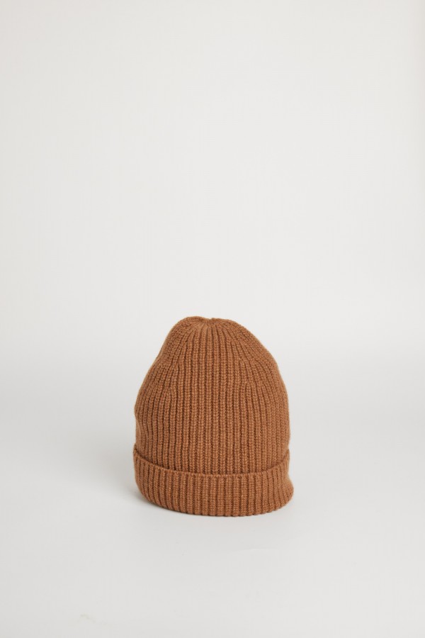 Beanie, maglia perla, 100% cashmere, tinto filo